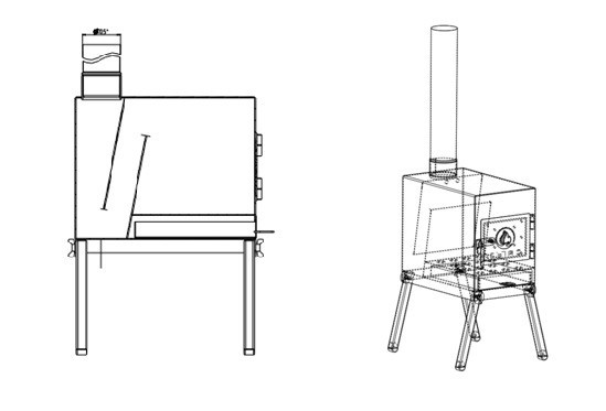 Печь дровяная Сибтермо малая в Сочи