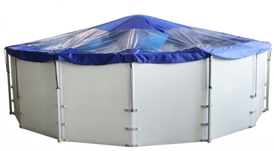 Тент для бассейна с надувной подушкой "Фиеста" в Сочи