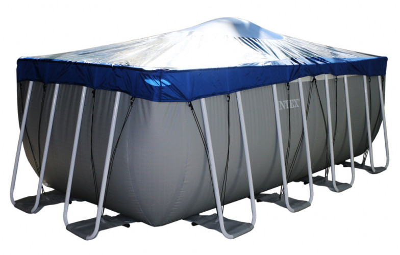 Тент для прямоугольного бассейна Intex/Bestway с надувной подушкой "Фиеста" в Сочи