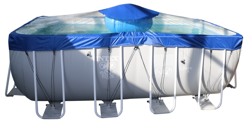 Тент для прямоугольного бассейна Intex/Bestway с надувной подушкой "Фиеста" в Сочи