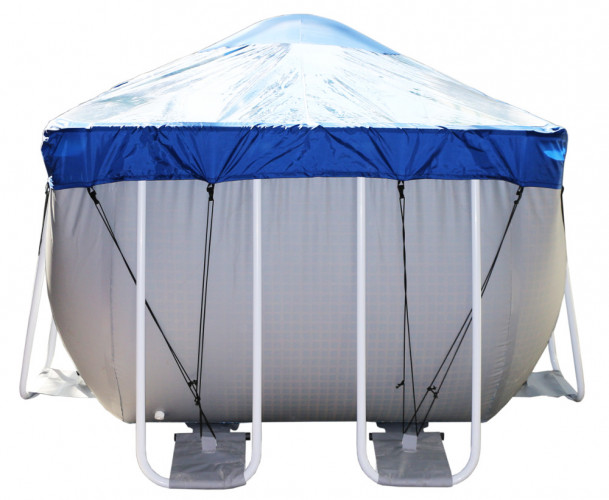 Тент для прямоугольного бассейна Intex/Bestway с надувной подушкой "Фиеста" в Сочи