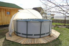 Купол-тент для бассейнов "Фиеста" КОМБИ Купол-тент для бассейнов "Фиеста" КОМБИ