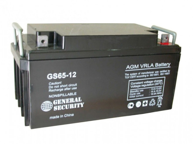 Аккумулятор General Security GS 65-12 (12 В, 65 Ач) в Сочи