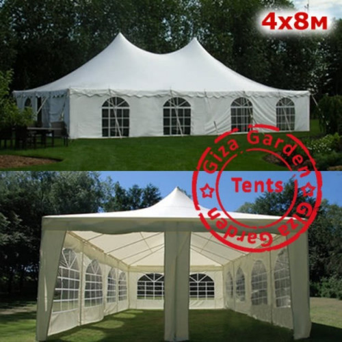 Шатер Пагода Giza Garden 4 х 8 м белый в Сочи