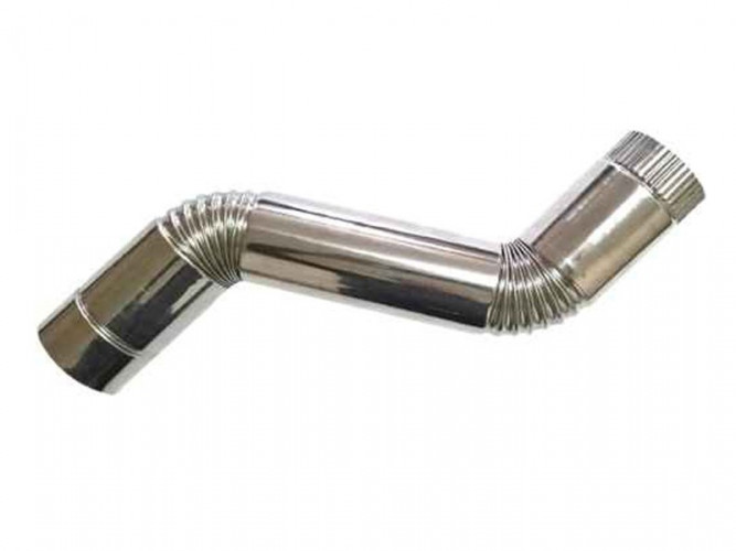 Сегмент трубы S-образный d-65 мм.(нерж.)Инвент в Сочи