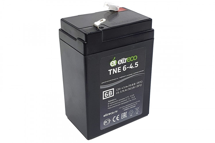 Тяговый аккумулятор Eltreco TNE6-4.5 (6V4.5A/H C20) в Сочи