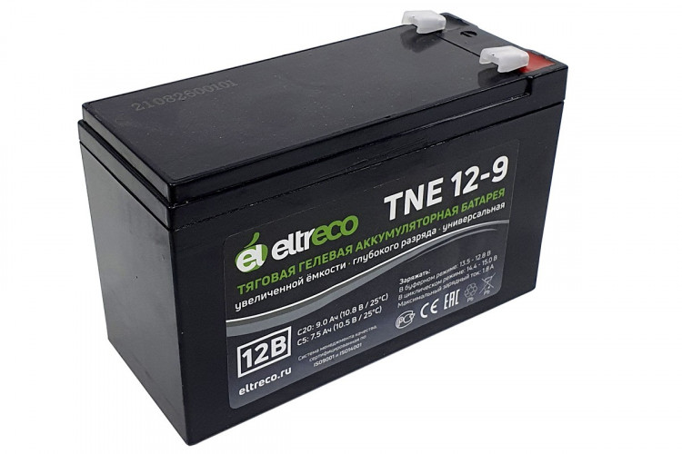 Тяговый аккумулятор Eltreco TNE12-9 (12V9A/H C20) в Сочи