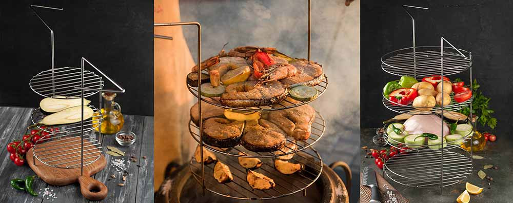 Этажерка 3-х ярусная диаметр 27 см в Сочи