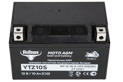 Аккумулятор стартерный для мототехники Rutrike YTZ10S (12V/10Ah) Аккумулятор стартерный для мототехники Rutrike YTZ10S (12V/10Ah)