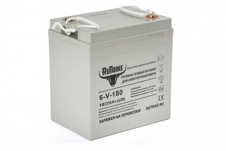 Тяговый гелевый аккумулятор RuTrike 3-EVF-180A (6V180A/H C3) в Сочи