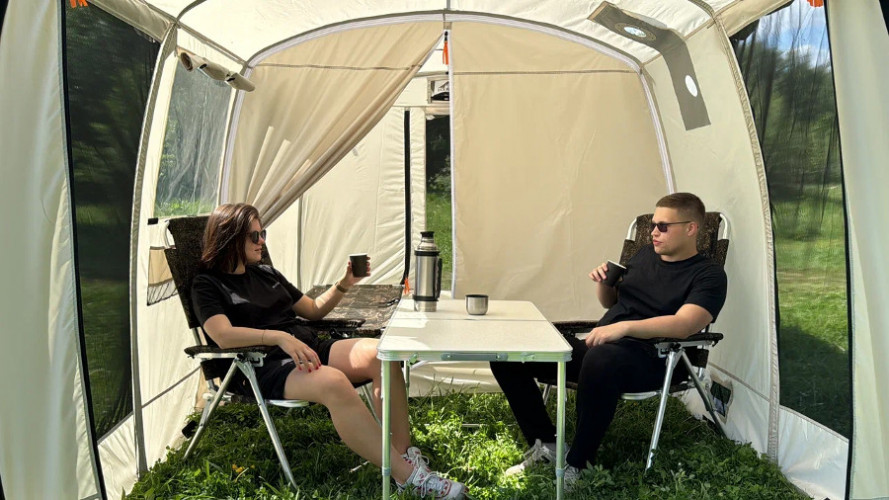 Шатер - Мобильная баня-палатка Морж Shelter XL в Сочи