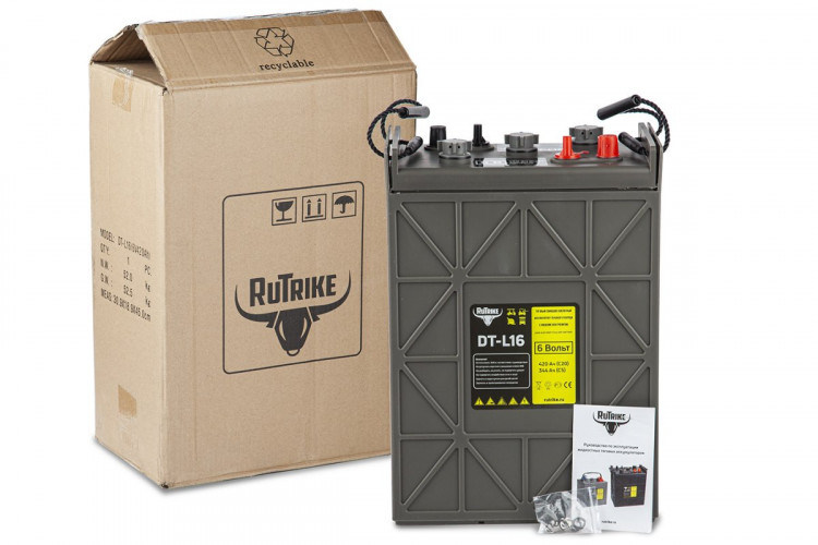Тяговый аккумулятор RuTrike WET DTL16 (L16H-AC) 6V275A/H C3 в Сочи