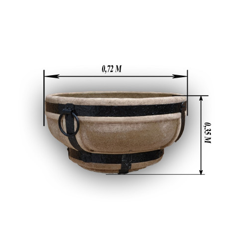 Очаг для костра большой Подсолнух в Сочи