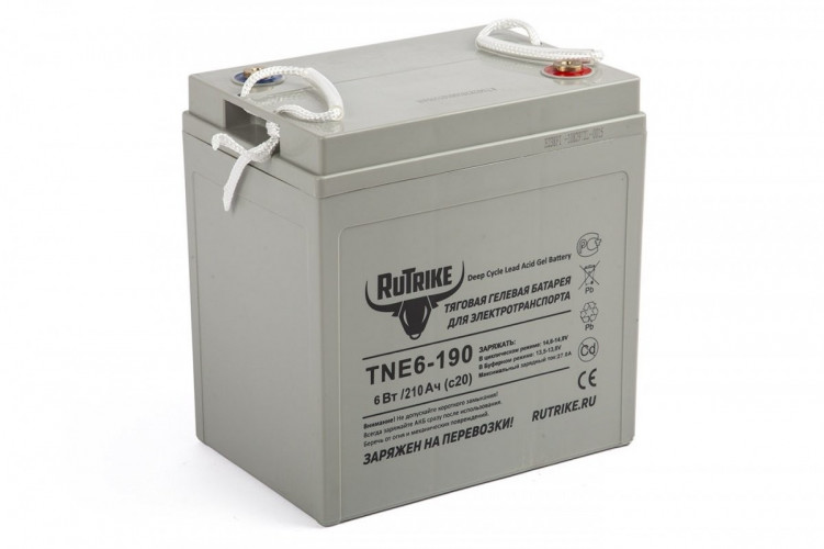 Тяговый гелевый аккумулятор RuTrike TNE6-190 (6V210A/H C3) в Сочи