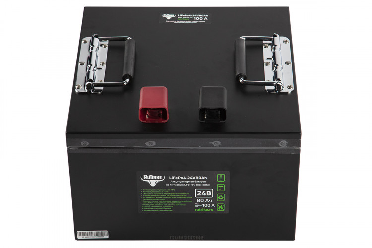 Тяговый железо-фосфатный аккумулятор RuTrike LiFePO4 24V80Ah (100A) в Сочи